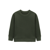 Boys Basic Crewneck Long Sleeve Pullover Cotton Kids Sweatshirt
