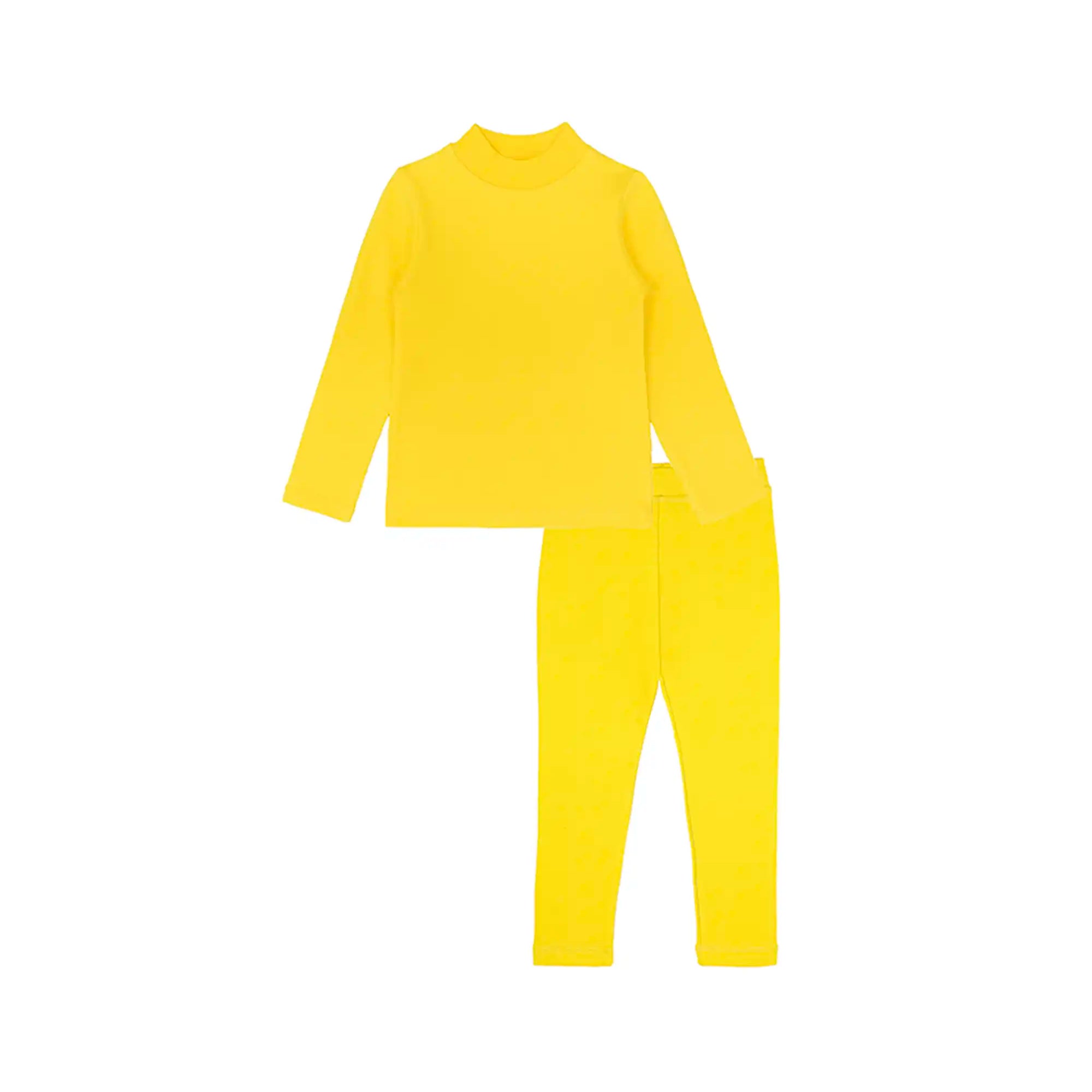 Girls Long Sleeve Mock Turtleneck Shirt and Leggings Set, Girls' Clothing Sets