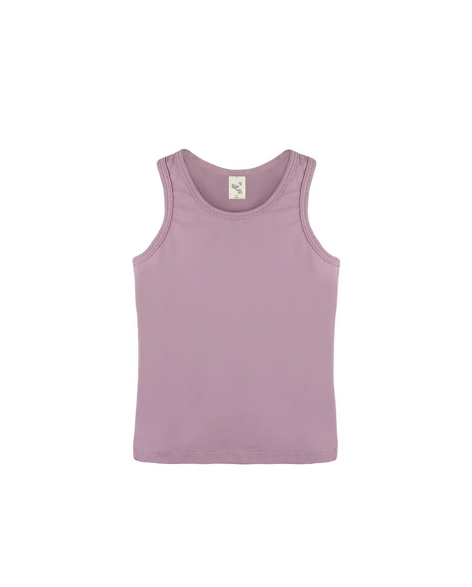 Little Girls Cotton Basic Racerback Tanktop