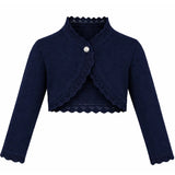 Baby Knit Button Detailed Bolero Cardigan