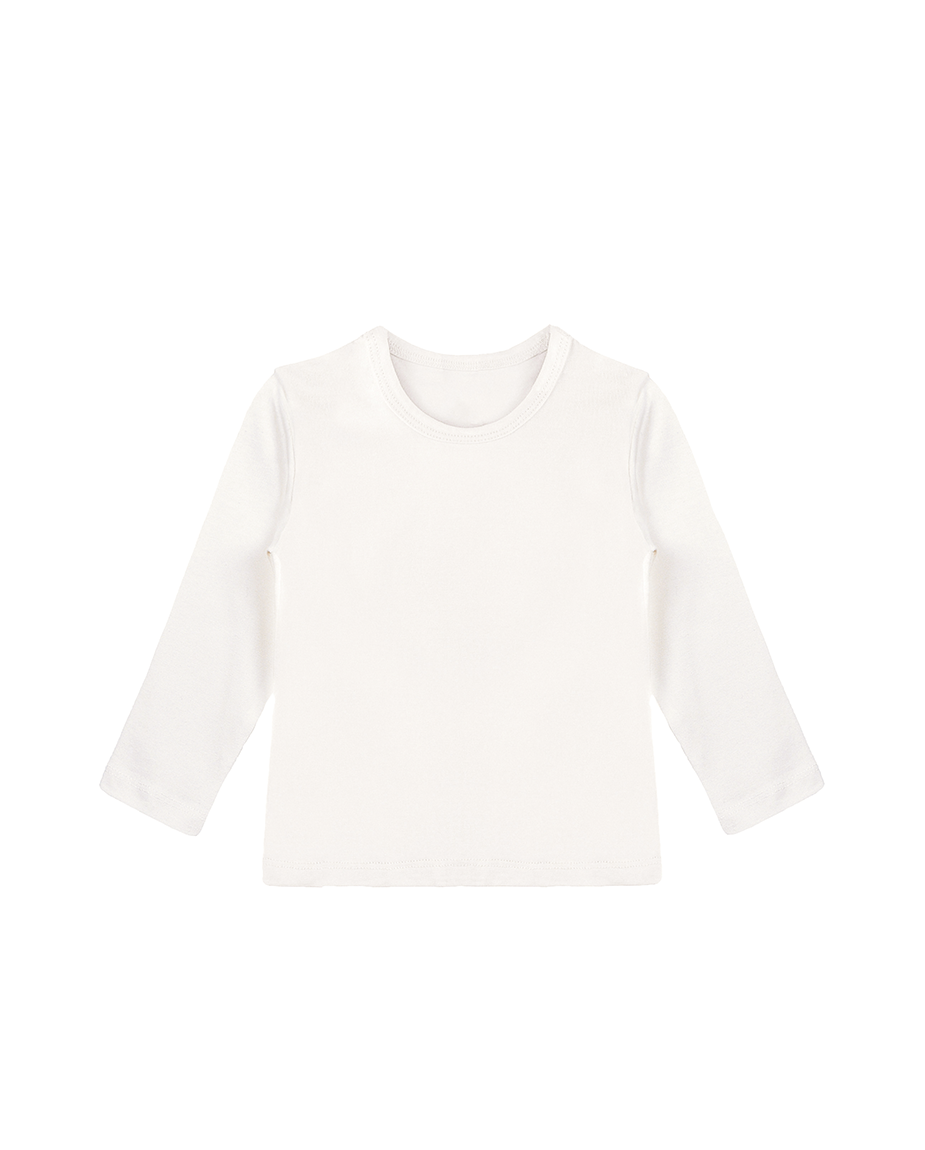 Big Girls Cotton Long Sleeve Basic Crewneck T-Shirt