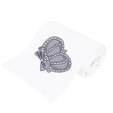 Soft Cotton Swaddle Receiving Blanket for Newborn Baby Boy's Crown Jewels 34 X 30