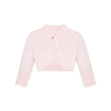 Little Girls' Knit Long Sleeve Button Closure Bolero Cardigan Shrug