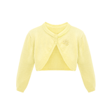 Baby Flower Detailed Buttoned Bolero Cardigan