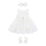 Newborn Lace Tulle Princess Gown Set