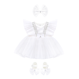 Baby Sequined Tulle Party Dress Set