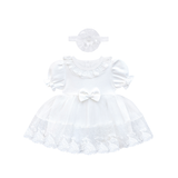 Baby Girls' Lace Floral Embroidered Dress, Christening Baptism Dress