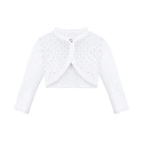 Girls Patterned Knit Bolero Cardigan
