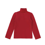 Little Girls Cotton Long Sleeve Basic Turtleneck T-Shirt