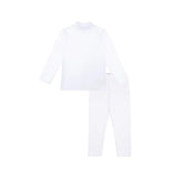 Girls Long Sleeve Mock Turtleneck Shirt and Leggings Set, Girls' Clothing Sets