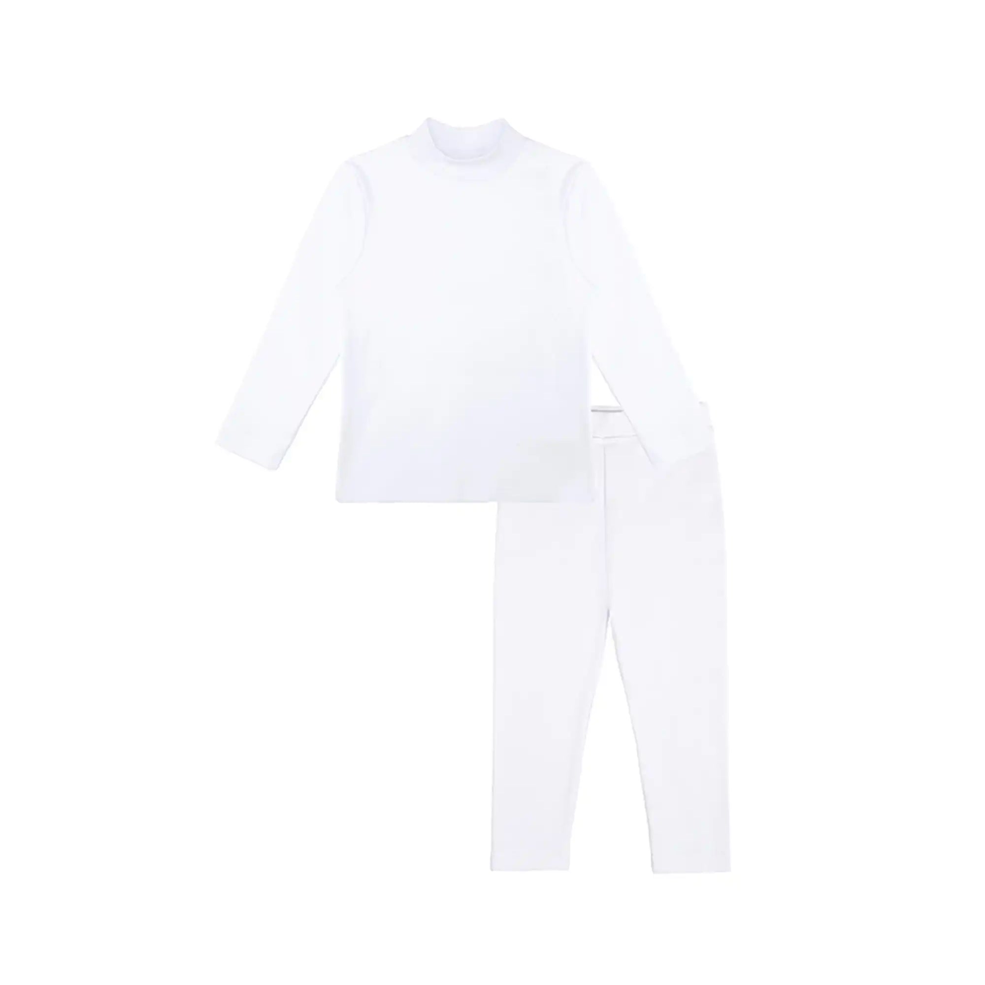 Girls Long Sleeve Mock Turtleneck Shirt and Leggings Set, Girls' Clothing Sets