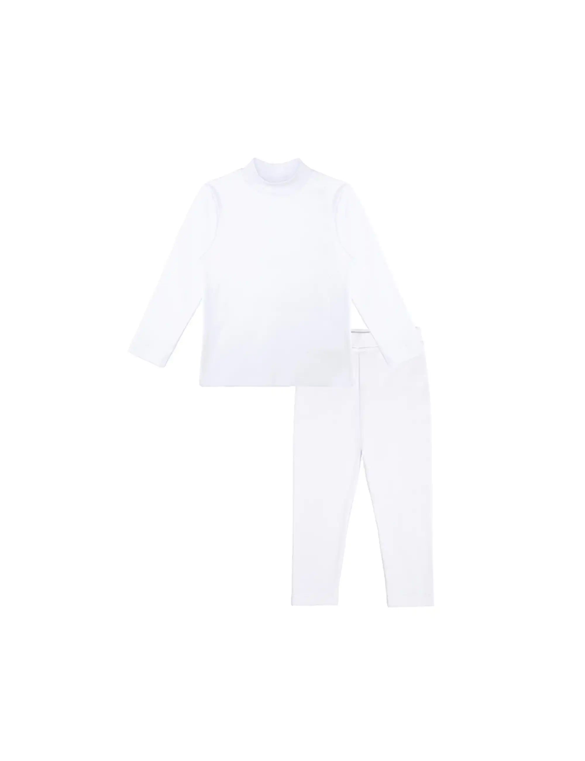 Girls Long Sleeve Mock Turtleneck Shirt and Leggings Set, Girls' Clothing Sets