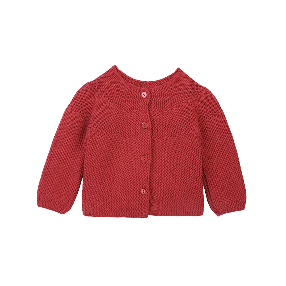 Baby Cotton Blend Chunky Knit Cardigan
