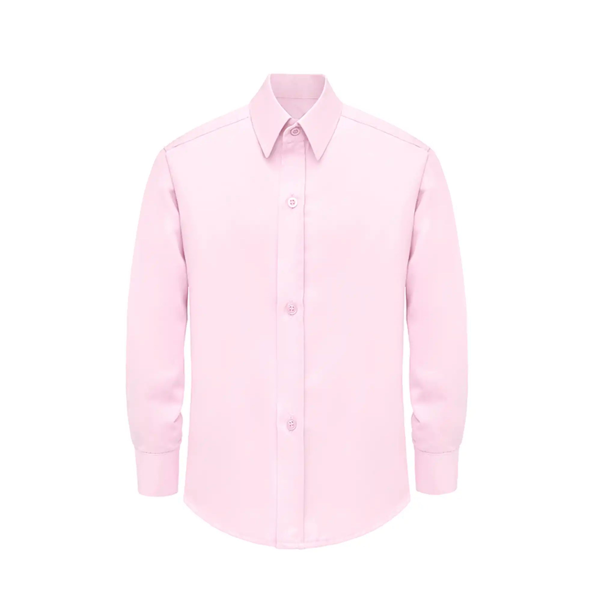 Boys' Button Down Shirt Solid Long Sleeve Dress Shirt