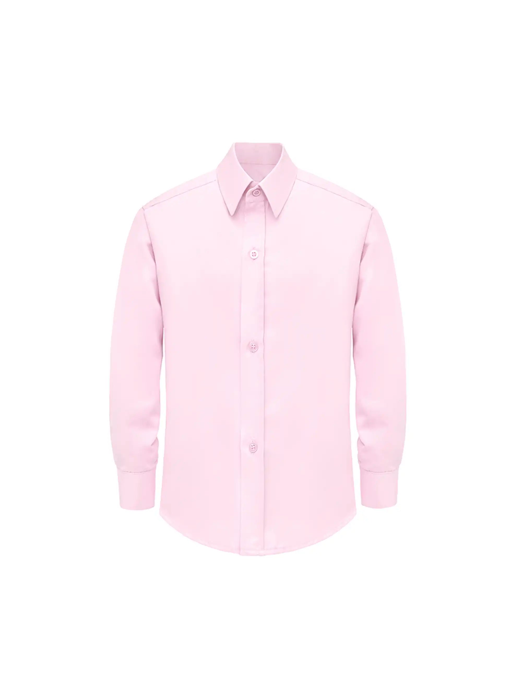 Boys' Button Down Shirt Solid Long Sleeve Dress Shirt