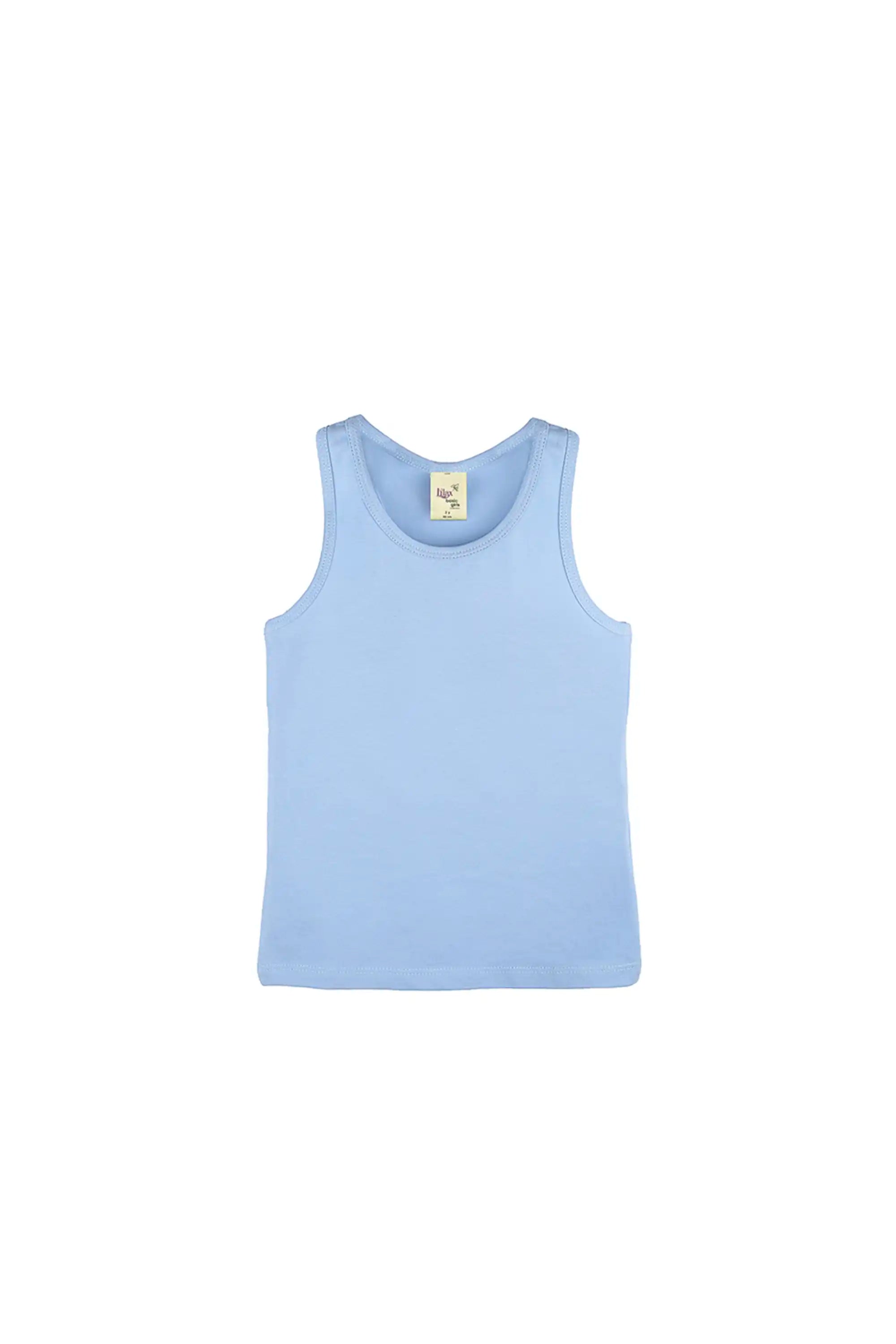 Girls' Soft Solid Cotton Blend Racerback Tank Top