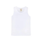 Girls' Soft Solid Cotton Blend Racerback Tank Top