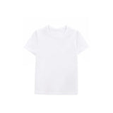 Girls' Basic Short Sleeve Round Neck Cotton T-Shirt