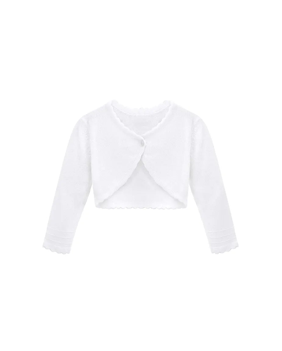 Baby Knit Buttoned Bolero Cardigan