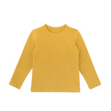 Little Girls Cotton Long Sleeve Basic Crewneck T-Shirt