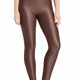 Girls Shiny High Waisted Leggings – Dance & Gymnastics Stretch Tights
