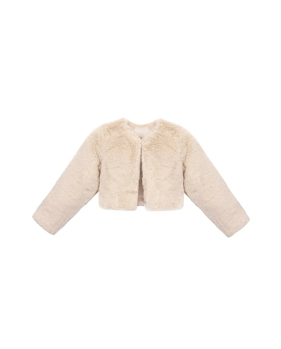 Girls Cozy Crewneck Bolero Cardigan