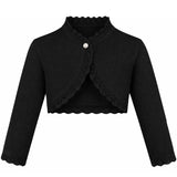 Baby Knit Button Detailed Bolero Cardigan