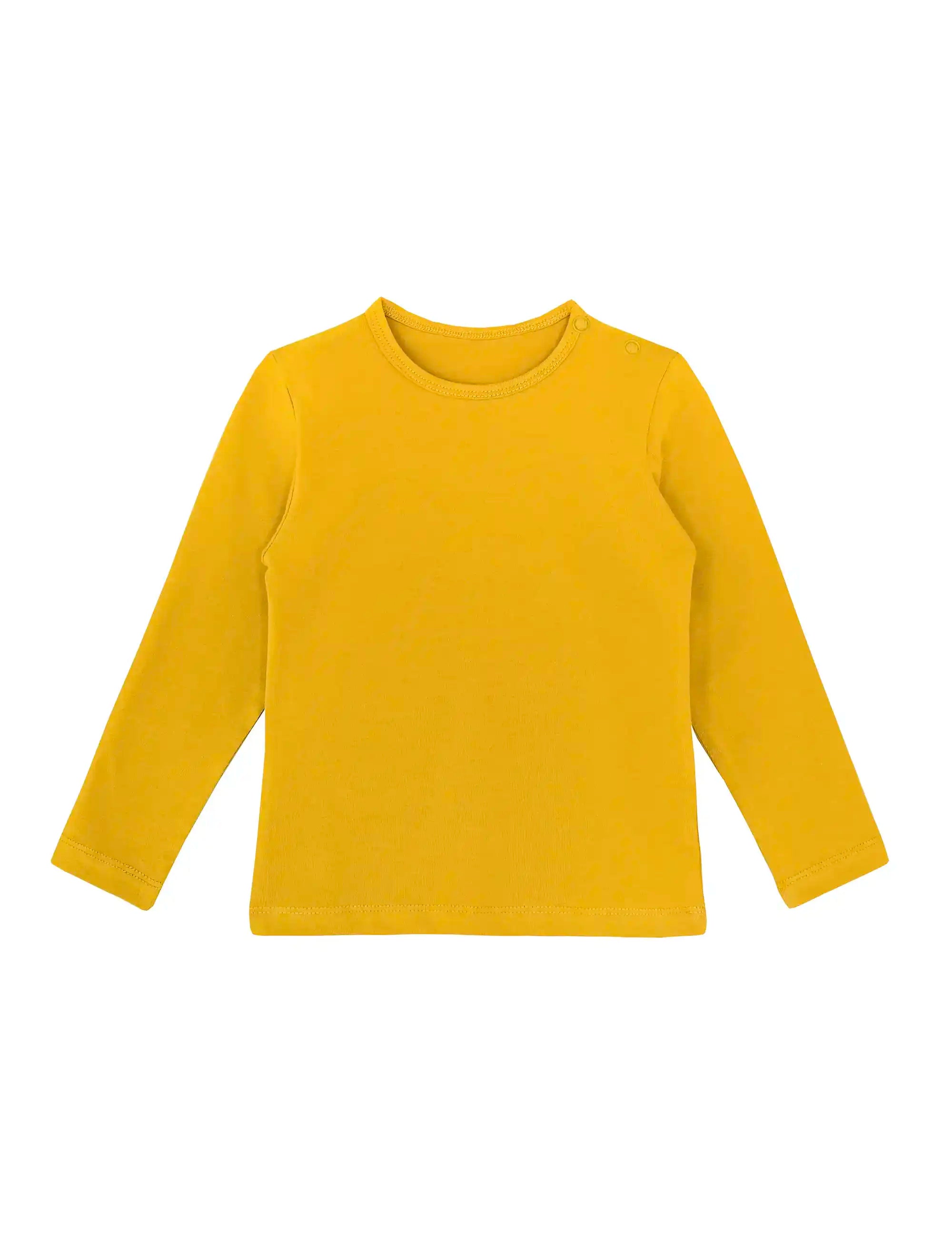 Baby Girls' Basic Long Sleeve Round Neck T-Shirt