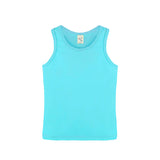 Girls' Soft Solid Cotton Blend Racerback Tank Top