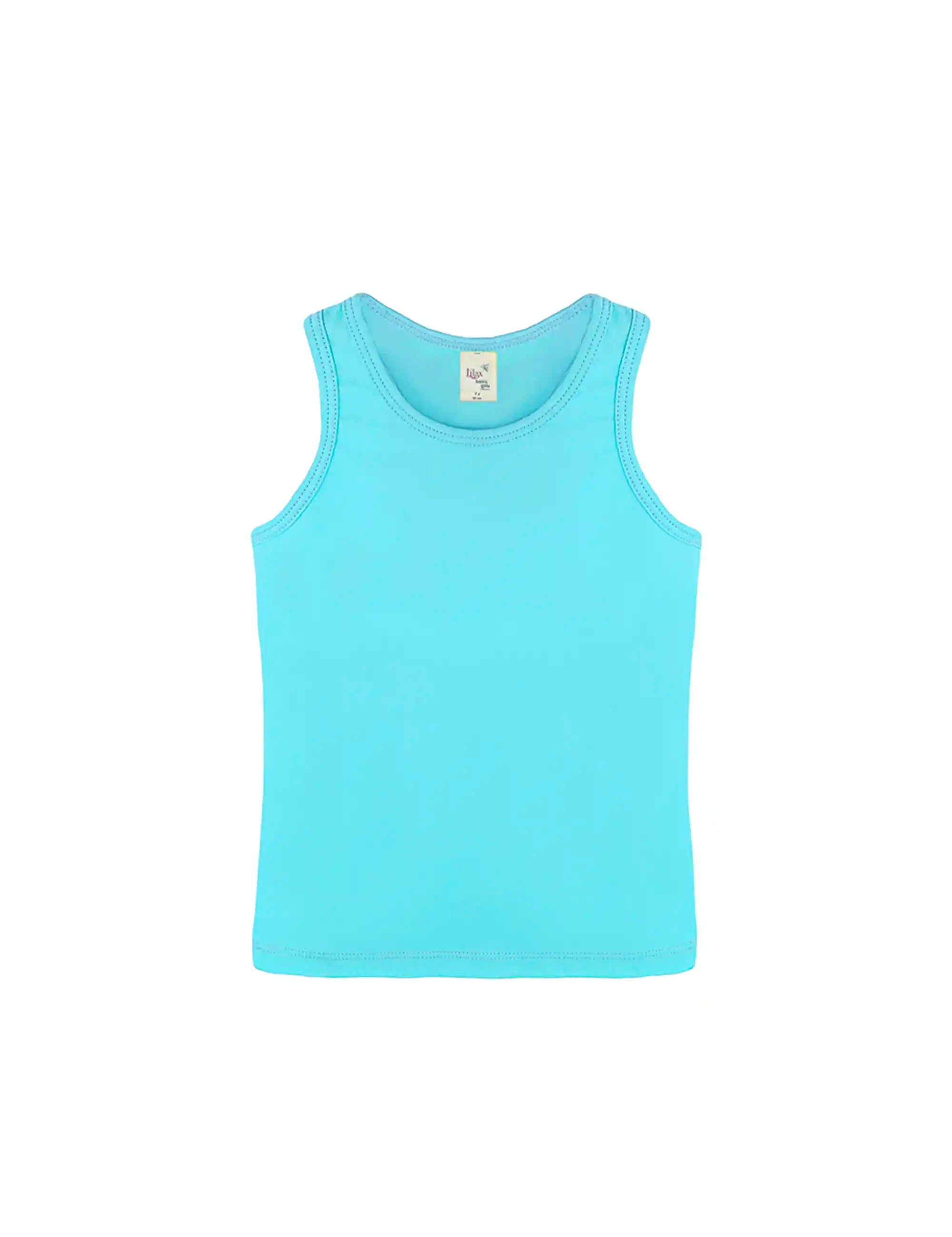 Girls' Soft Solid Cotton Blend Racerback Tank Top