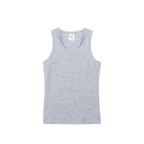 Girls' Soft Solid Cotton Blend Racerback Tank Top