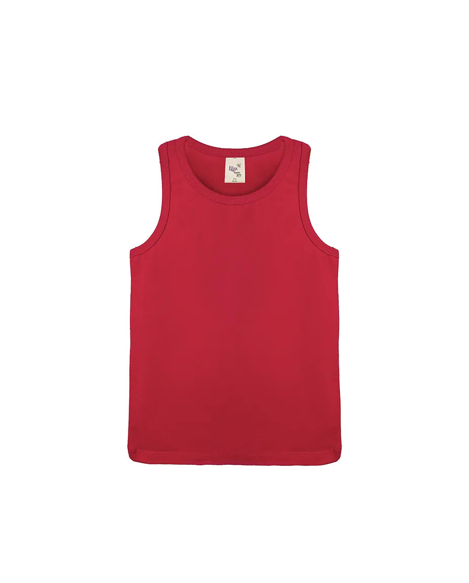 Little Girls Cotton Basic Racerback Tanktop
