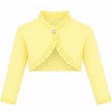 Baby Knit Button Detailed Bolero Cardigan