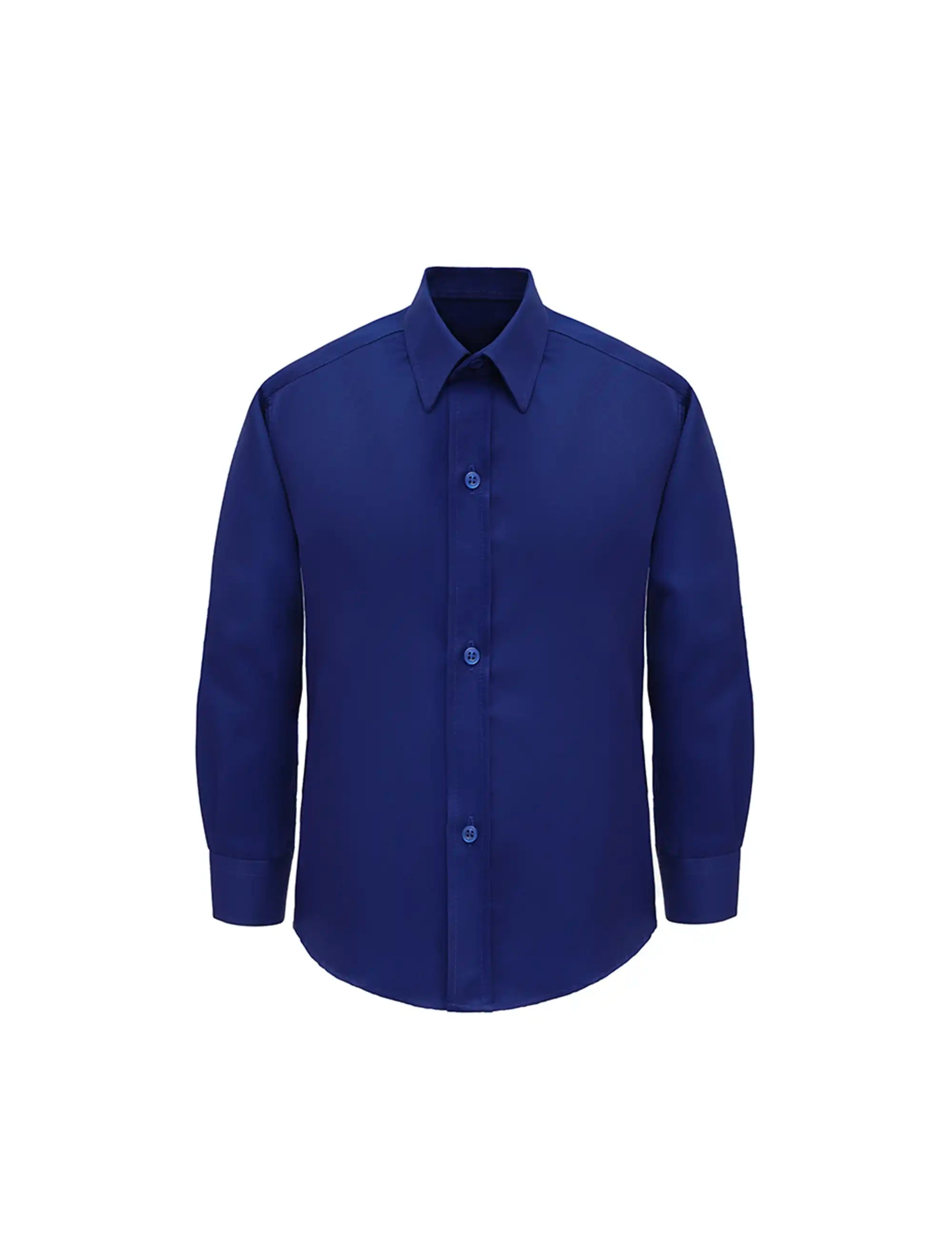 Boys' Button Down Shirt Solid Long Sleeve Dress Shirt