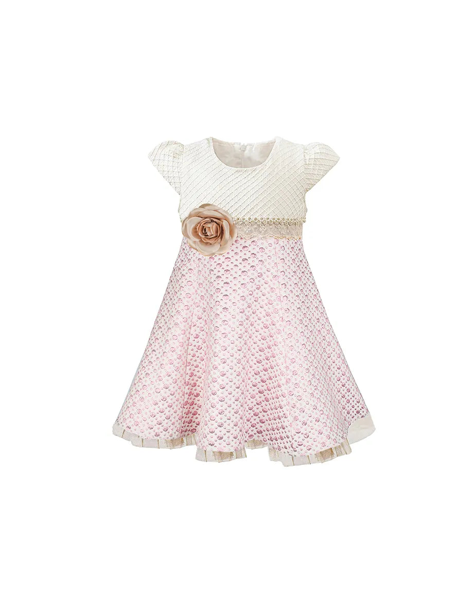 Girls Polka Dot Lace Tulle Dress