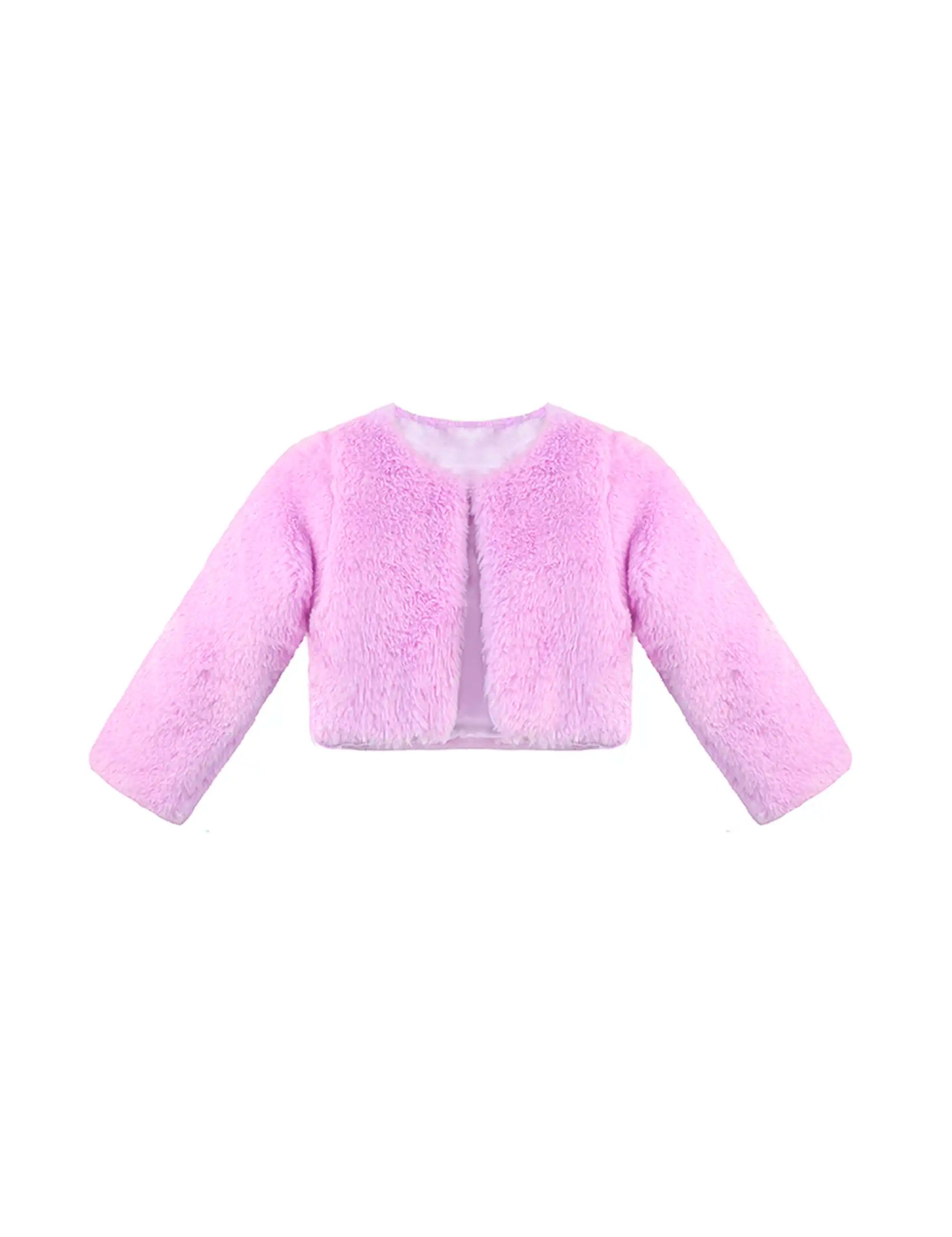 Girls' Bolero Cozy Faux Fur Jacket Shrug