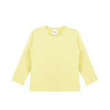 Baby Cotton Long Sleeve Basic Crewneck T-Shirt