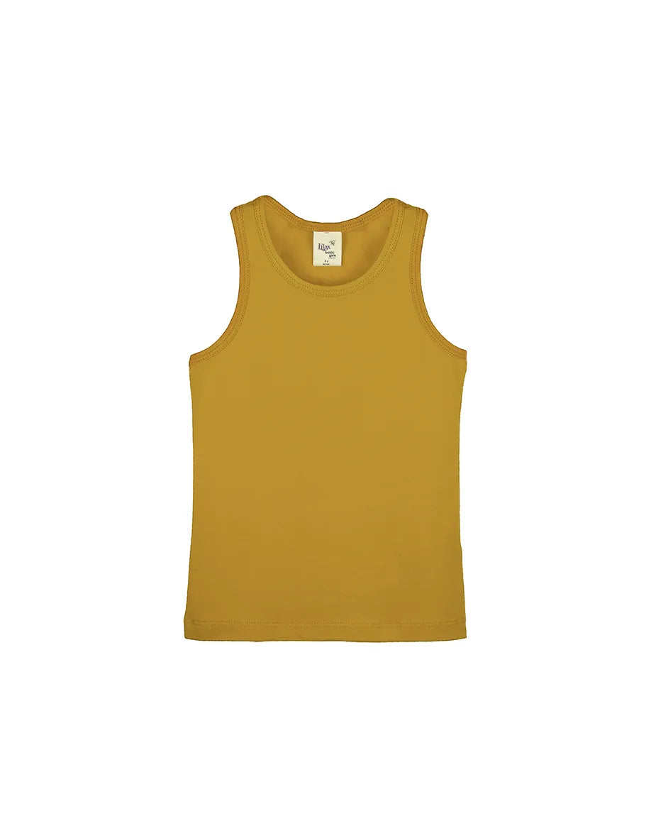 Little Girls Cotton Basic Racerback Tanktop