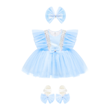 Baby Sequined Tulle Party Dress Set