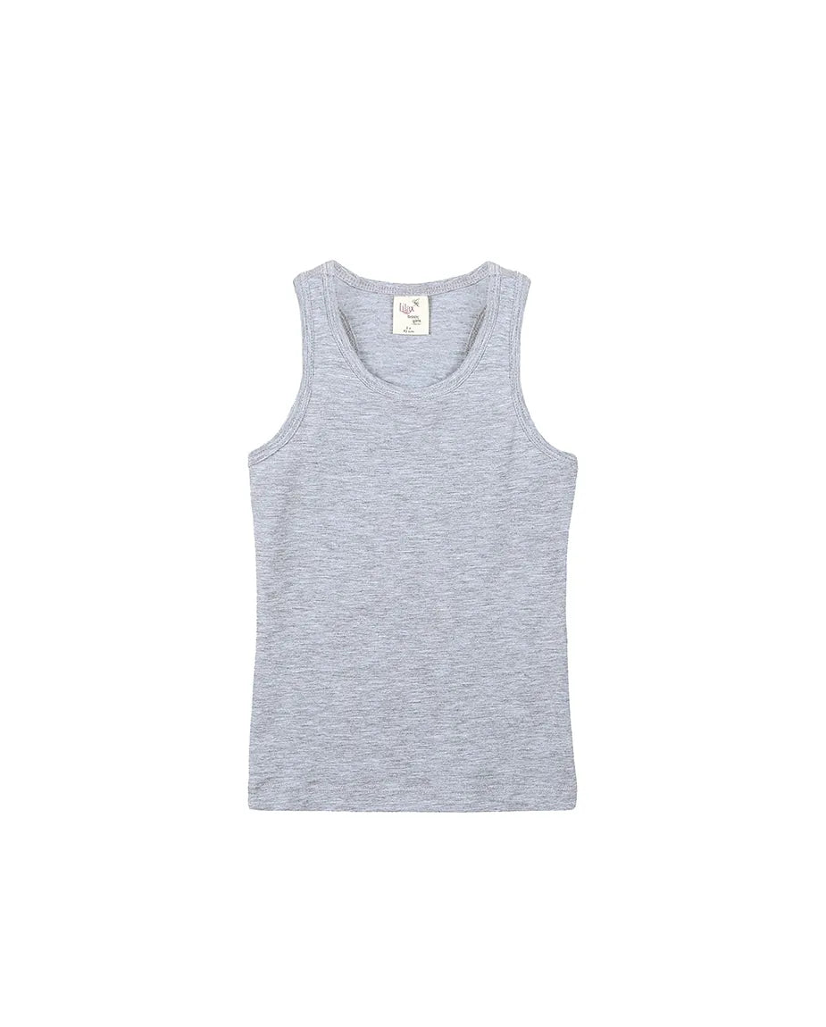 Little Girls Cotton Basic Racerback Tanktop