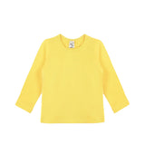 Little Girls Cotton Long Sleeve Basic Crewneck T-Shirt