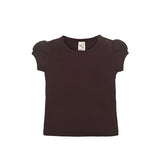 Baby Cotton Puff Sleeve Basic Crewneck T-Shirt