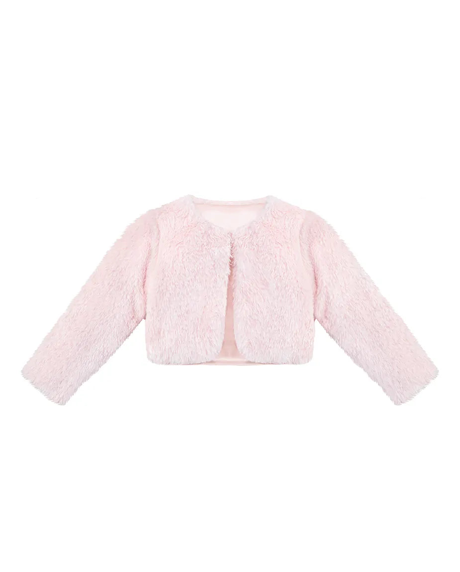 Girls Cozy Crewneck Bolero Cardigan