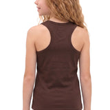Girls' Soft Solid Cotton Blend Racerback Tank Top