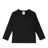 Little Girls Cotton Long Sleeve Basic Crewneck T-Shirt