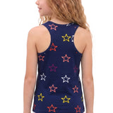 Girls' Soft Solid Cotton Blend Racerback Tank Top