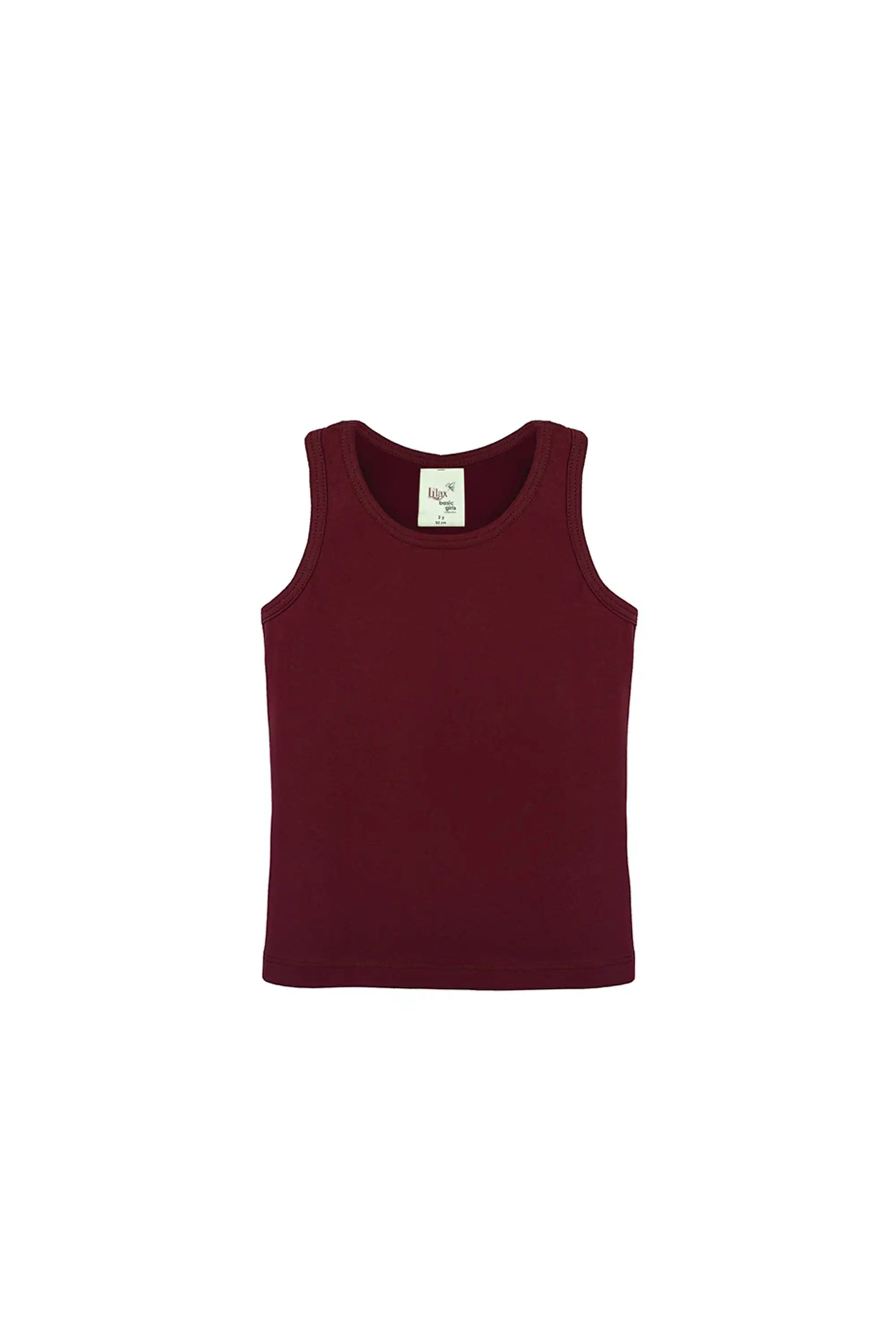 Girls' Soft Solid Cotton Blend Racerback Tank Top