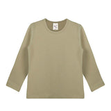 Little Girls Cotton Long Sleeve Basic Crewneck T-Shirt