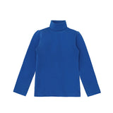 Little Girls Cotton Long Sleeve Basic Turtleneck T-Shirt