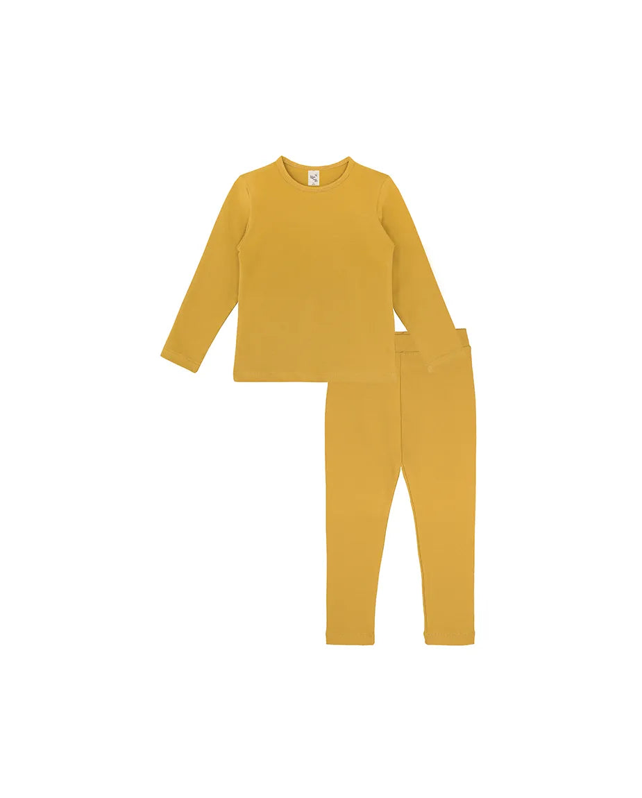 Big Girls Cotton Crewneck Basic T-Shirt & Leggings Set
